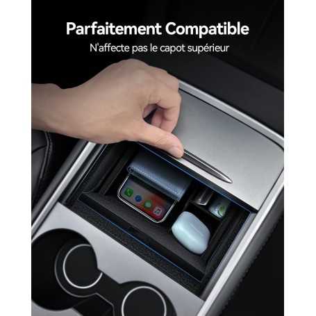 Organisateur de Console Centrale pour Tesla Model Y (2021-2024) & Model 3 (2021-2023)