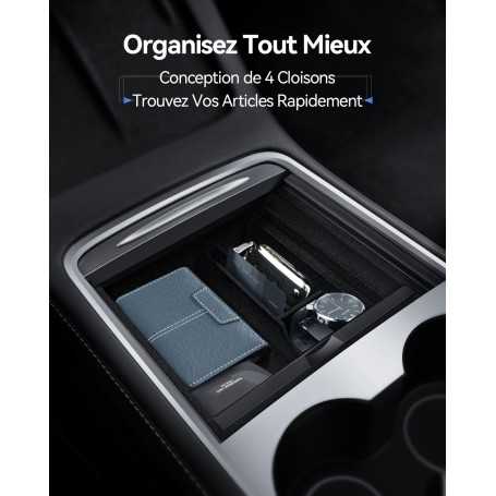 Organisateur de Console Centrale pour Tesla Model Y (2021-2024) & Model 3 (2021-2023)