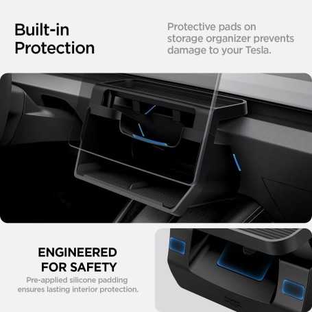 Spigen Plateau de Rangement Sous Écran pour Tesla Model Y 2025