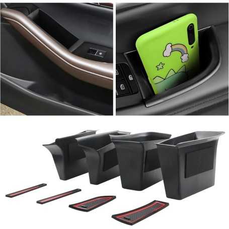 CDEFG – Ensemble de 4 Boîtes de Rangement Latérales pour Portes de Mazda 3 BP & CX-30 (2019–2024)