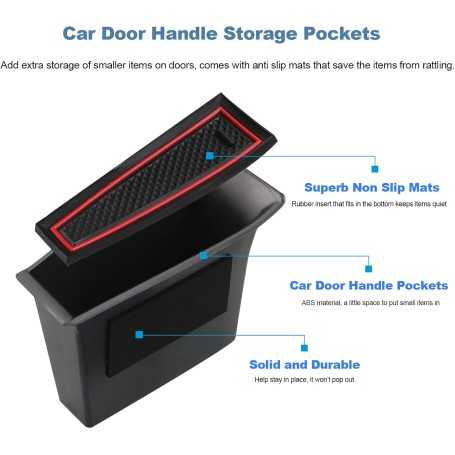 CDEFG – Ensemble de 4 Boîtes de Rangement Latérales pour Portes de Mazda 3 BP & CX-30 (2019–2024)