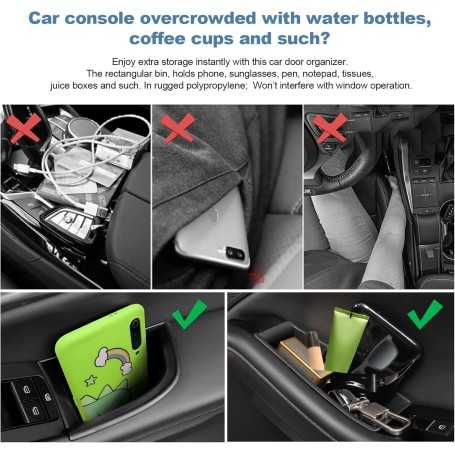 CDEFG – Ensemble de 4 Boîtes de Rangement Latérales pour Portes de Mazda 3 BP & CX-30 (2019–2024)