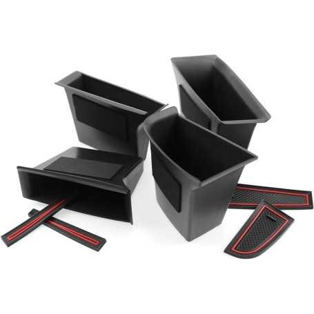 CDEFG – Ensemble de 4 Boîtes de Rangement Latérales pour Portes de Mazda 3 BP & CX-30 (2019–2024)