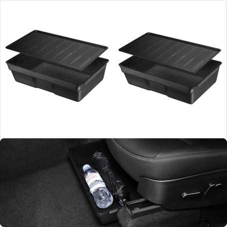 BASENOR Under-Seat Storage Boxes for Tesla Model Y (2021-2024)