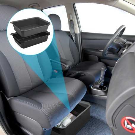 Catime Boîte de Rangement Sous Siège Double Couche pour Tesla Model Y (2020–2023)