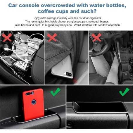 CDEFG Boîte de Rangement pour Porte de Voiture