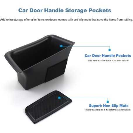 [Set of 4] CDEFG Door Side Storage Box Compatible with Porsche Macan 2014–2022