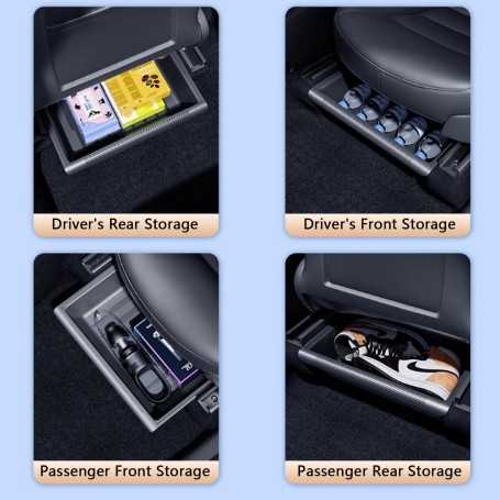 Under-Seat Storage Box for Tesla Model Y 2020-2025