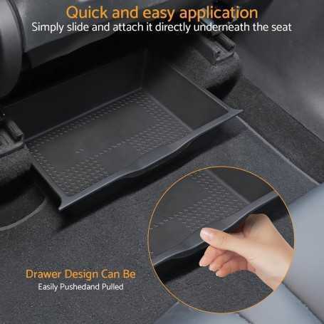 Set of 2 Under-Seat Storage Boxes for Tesla Model Y (2017–20240)