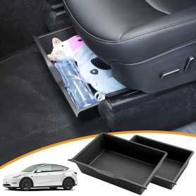 Set of 2 Under-Seat Storage Boxes for Tesla Model Y (2017–20240)