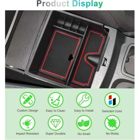 GAFAT Ford Ranger 2015-2019 Boîte de Rangement pour Console Centrale