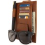 Londo Car Sun Visor Organizer – Leather Case for Cards, License, Documents, and Glasses