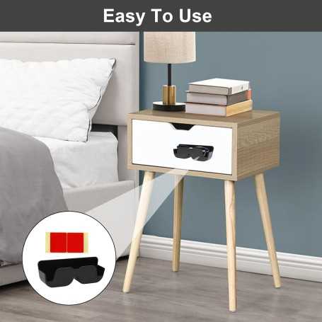 Porte-lunettes de voiture – Lot de 2 étuis adhésifs (165 × 55 × 35 mm)