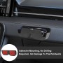 Set of 2 Car Sunglasses Holders – Adhesive ABS Storage Cases with Soft Felt Lining