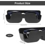 Porte-lunettes de voiture – Lot de 2 étuis adhésifs (165 × 55 × 35 mm)