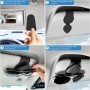 Fousenuk Lot de 2 Porte-Lunettes pour Voiture en Cuir PU