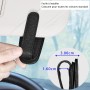 Lot de 2 Porte-Lunettes de Voiture, Clip Magnétique en Cuir Véritable pour Pare-Soleil