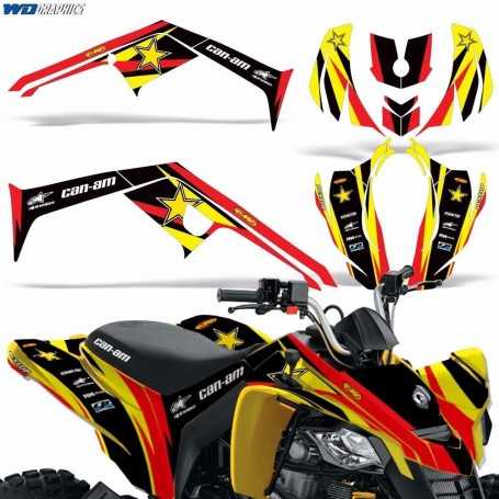 Graphisme Kit Canam DS 250 Atv Quad Stickers Drapé Can-Am Accessoires DS250