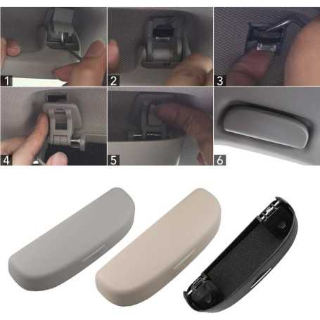 LFOTPP Car Sunglasses Holder for VW T-Roc (Black)