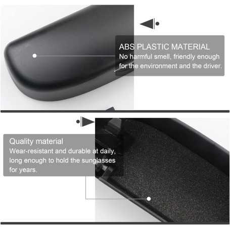 LFOTPP Car Sunglasses Holder for VW T-Roc (Black)