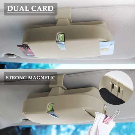 Étui à Lunettes Universel pour Voiture (Beige)