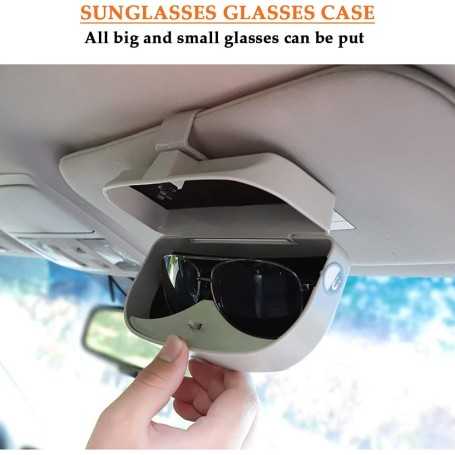 Étui à Lunettes Universel pour Voiture (Beige)
