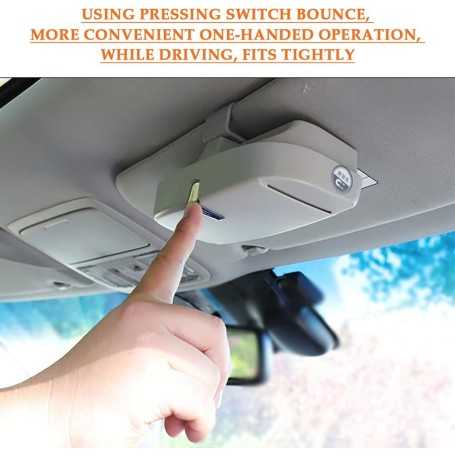 Étui à Lunettes Universel pour Voiture (Beige)