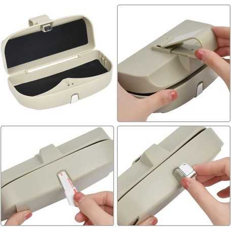 Étui à Lunettes Universel pour Voiture (Beige)