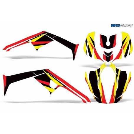 Graphisme Kit Canam DS 250 Atv Quad Stickers Drapé Can-Am Accessoires DS250