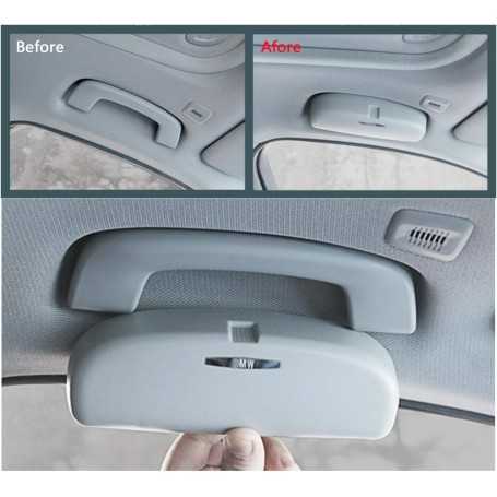 LFOTPP Étui à Lunettes pour BMW Série 3/5/7, X1, X3, X5, X7 (Gris)