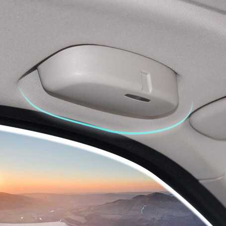 LFOTPP Étui à Lunettes pour BMW Série 3/5/7, X1, X3, X5, X7 (Gris)