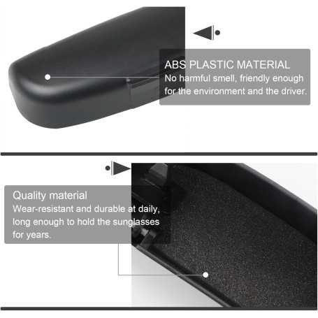 LFOTPP Étui à Lunettes pour Toyota C-HR / RAV4 / Corolla / Camry / Yaris (Noir)