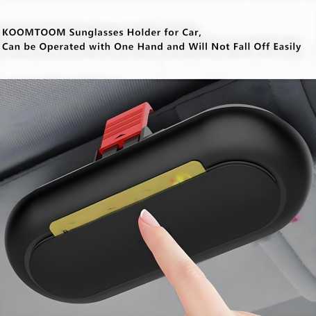 KOOMTOOM Étui à Lunettes de Voiture