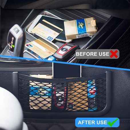 4 PCS Filet de Rangement pour Voiture – 26 x 12 cm