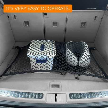Fousenuk Filet de Coffre Élastique pour Voiture & Camping-Car – 80×60 cm