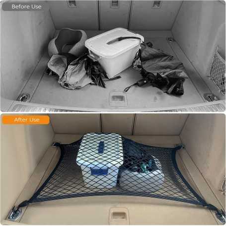 Fousenuk Filet de Coffre Élastique pour Voiture & Camping-Car – 80×60 cm