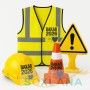 🦺 Dakar 2026 Safety Equipment Kit – Vest, Helmet, Cone & Warning Sign