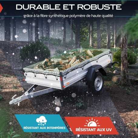 TRIBURG Filet pour Remorque 1,5 × 2,2 m