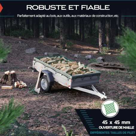TRIBURG Filet pour Remorque 1,5 × 2,2 m