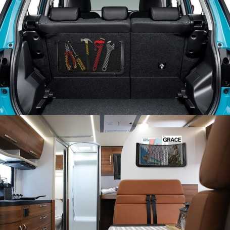 Lot de 4 Filets de Rangement Voiture 42×21 cm