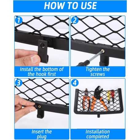 Filets de Rangement pour Voiture (5PCS – 36×18 cm)