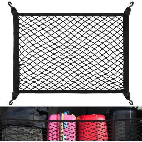 Filet de Rangement pour Coffre de Voiture – Extensible 60×40 cm à 120×80 cm