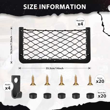 Set of 4 Car Storage Nets