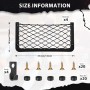 Lot de 4 Filets de Rangement pour Voiture