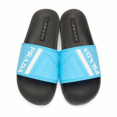 PRADA Prada Blue Slides
