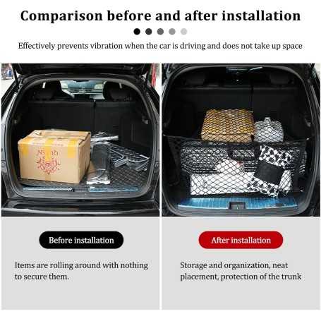Car Trunk Storage Net 110×60 cm
