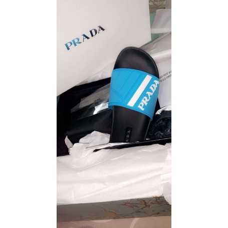 PRADA Prada Blue Slides