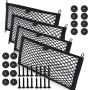 Lot de 4 Filets de Rangement Élastiques Double Couche pour Voiture