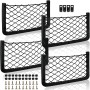 Lot de 4 Filets de Rangement pour Voiture Bateau et Maison (36 x 18 cm)