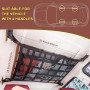 Filet de Rangement de Toit pour Voiture Noir (25,5 x 35,5 pouces)